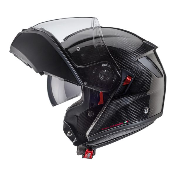 Casco modulare Caberg Levo X carbon nero helmet casque - immagine 3