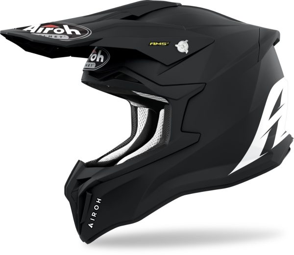 Casco cross Airoh Strycker black matt helmet casque