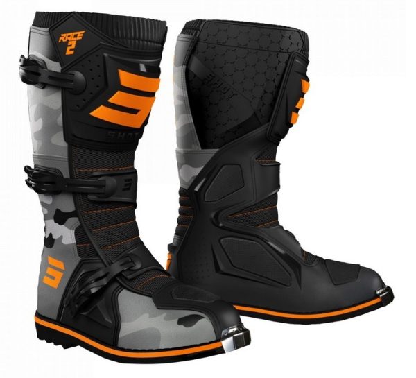 Stivali cross bambino Shot Race 2 camo orange kid boots