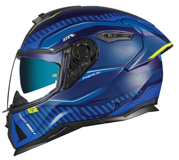 Casco integrale NEXX SX.100R Skidder blu helmet casque