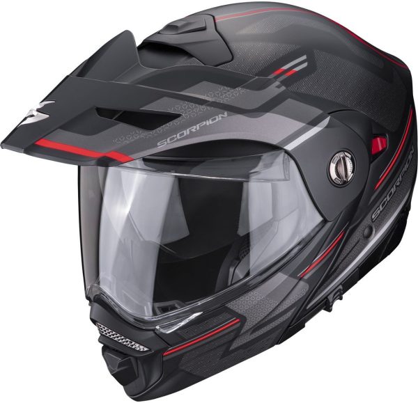 Casco modulare adventure Scorpion ADX-2 Carrera red helmet casque