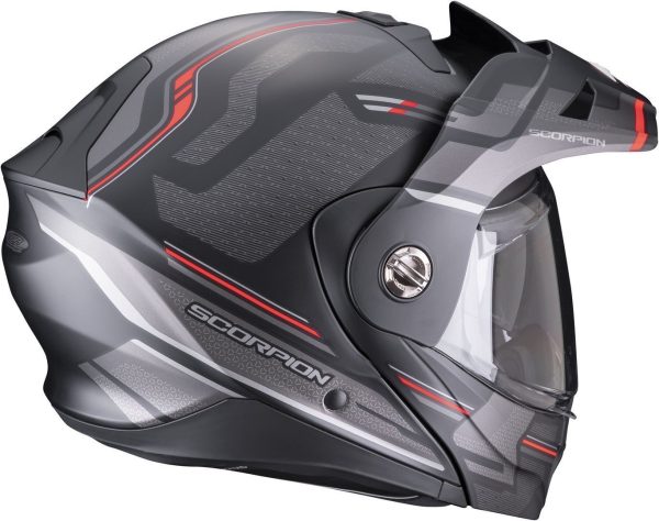 Casco modulare adventure Scorpion ADX-2 Carrera red helmet casque - immagine 2