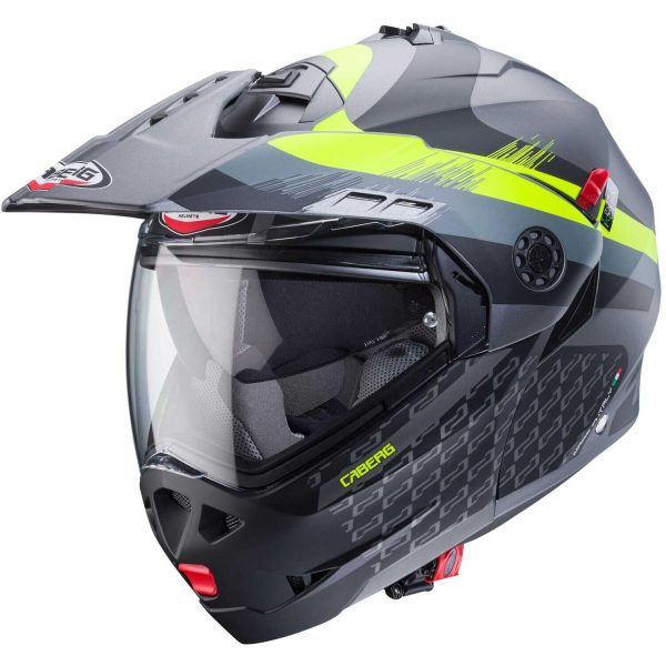 Casco modulare adventure Caberg Tourmax X Sarabe yellow helmet casque