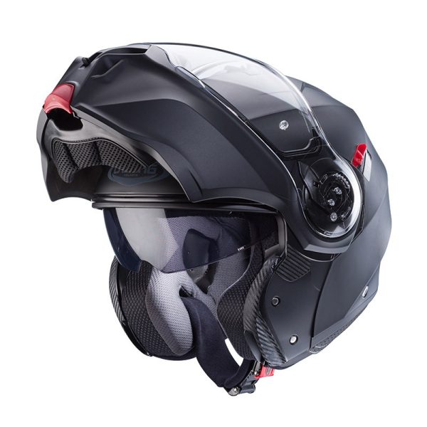 Casco modulare Caberg Duke EVO Matt Black helmet - immagine 2