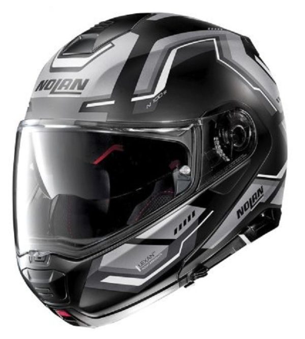 Casco modulare Nolan N100-5 Upwind black grey 57 helmet casque