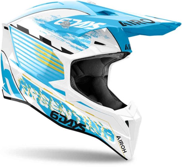 Casco cross Airoh Wraaap SixDays Argentina 2023 Replica helmet casque - immagine 2