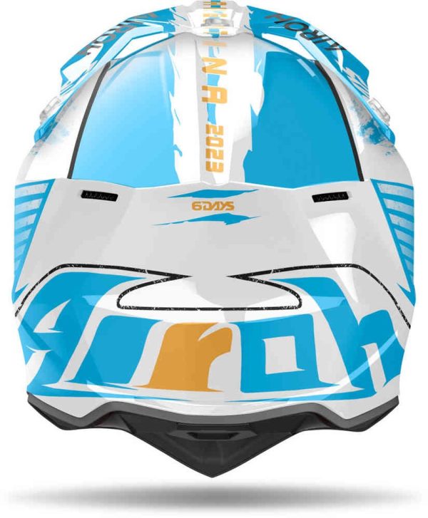 Casco cross Airoh Wraaap SixDays Argentina 2023 Replica helmet casque - immagine 3