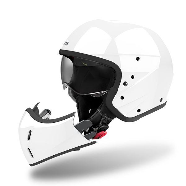 Casco modulare Airoh J110 white gloss helmet - immagine 3