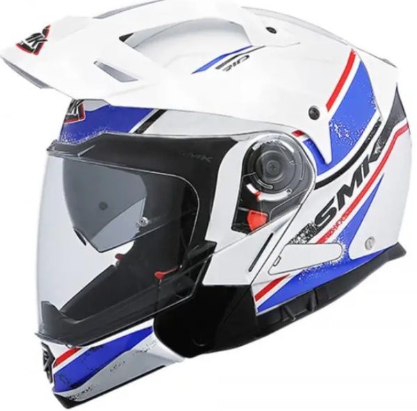 Casco modulare SMK HYBRID EVO TIDE Bianco Blu