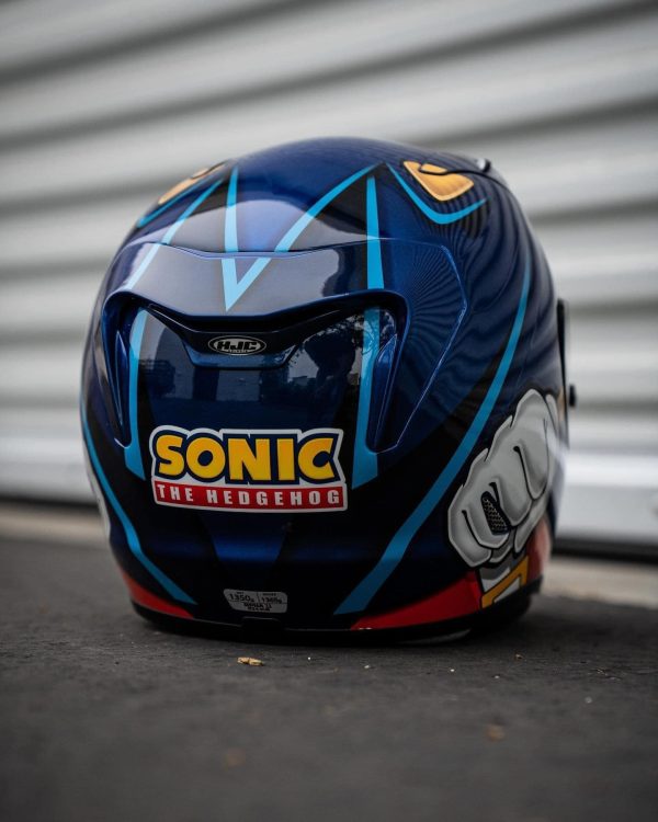 Casco integrale Hjc Rpha 11 SONIC SEGA helmet - immagine 4